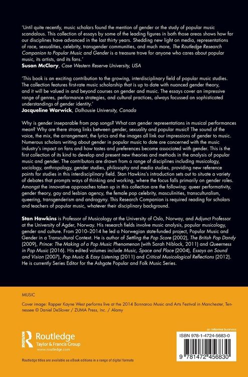 Produktbild: The Routledge Research Companion to Popular Music and Gender
