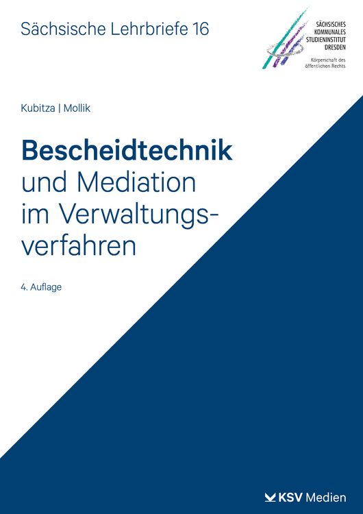 Produktbild: Bescheidtechnik und Mediation im Verwaltungsverfahren (SL 16)