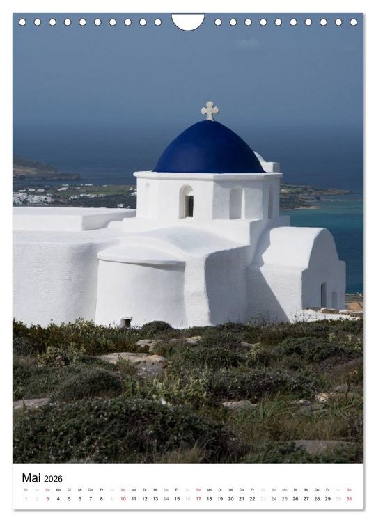 Produktbild: Liebenswertes Paros, Insel der Kykladen (Wandkalender 2026 DIN A4 hoch), CALVENDO Monatskalender