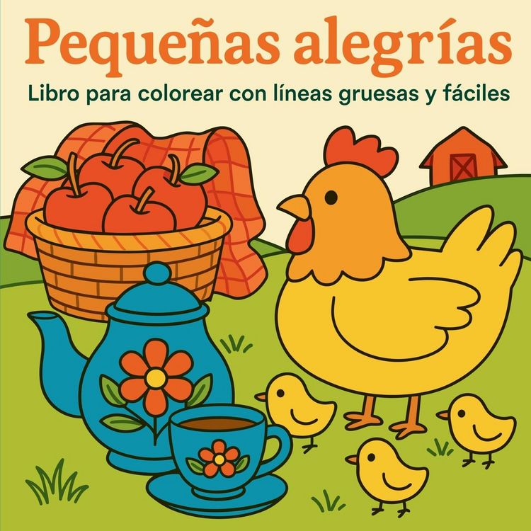 Produktbild: Peque&ntilde;as alegr&iacute;as Libro para colorear con l&iacute;neas gruesas y f&aacute;ciles