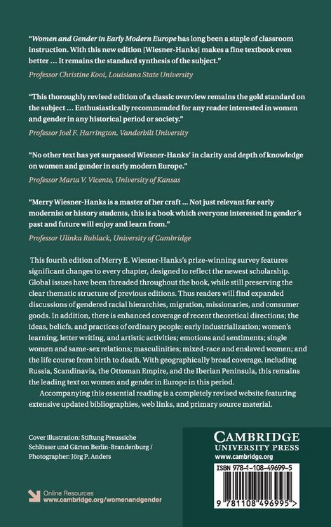 Produktbild: Women and Gender in Early Modern Europe