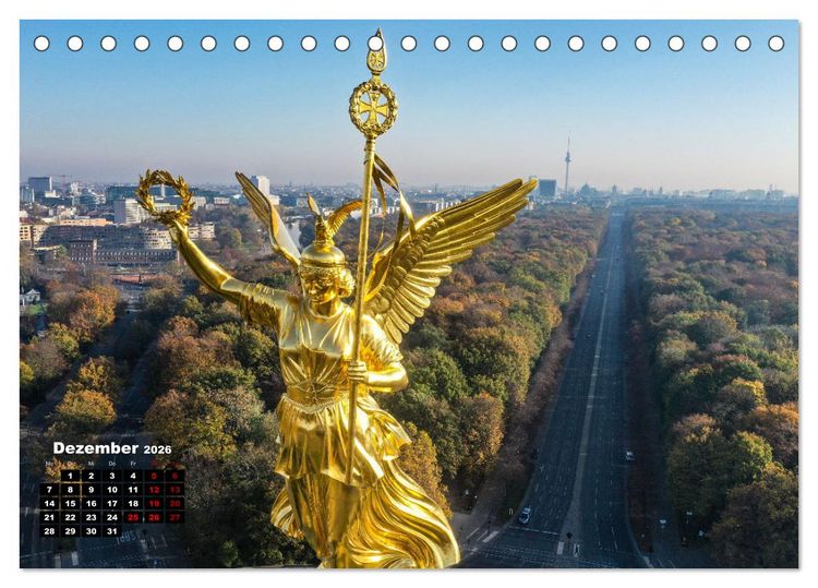 Produktbild: Berlin - Reise durch die deutsche Geschichte (Tischkalender 2026 DIN A5 quer), CALVENDO Monatskalender
