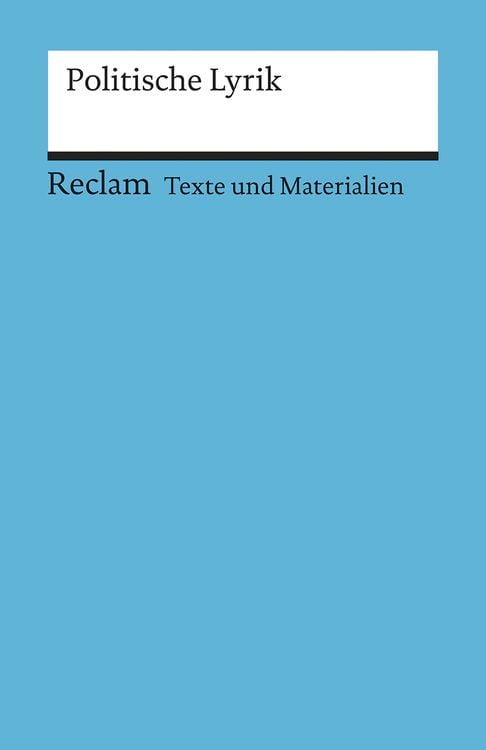 Bild vom Artikel Politische Lyrik vom Autor Gunter E. Grimm