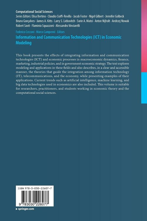 Produktbild: Information and Communication Technologies (ICT) in Economic Modeling