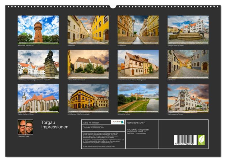 Produktbild: Torgau Impressionen (hochwertiger Premium Wandkalender 2026 DIN A2 quer), Kunstdruck in Hochglanz