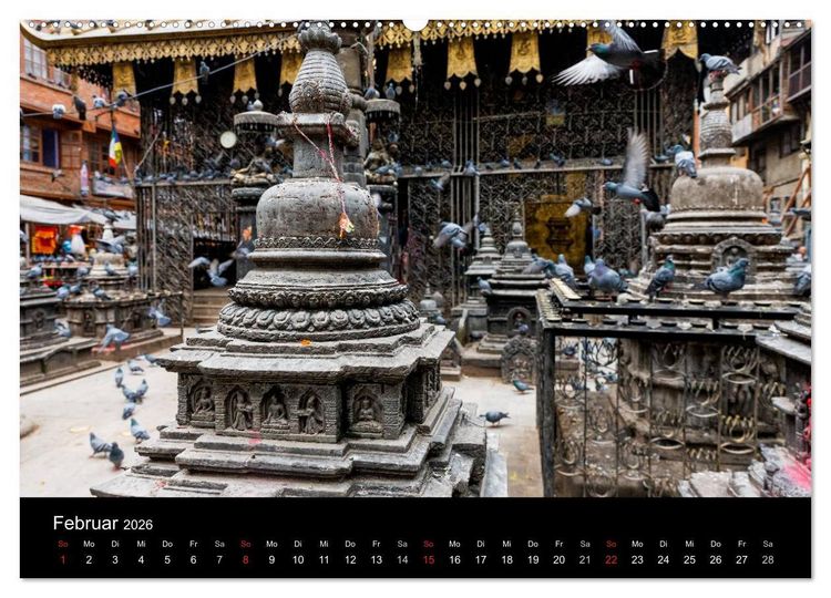 Produktbild: Nepal-Das Kathmandu-Tal nach dem Beben (hochwertiger Premium Wandkalender 2026 DIN A2 quer), Kunstdruck in Hochglanz