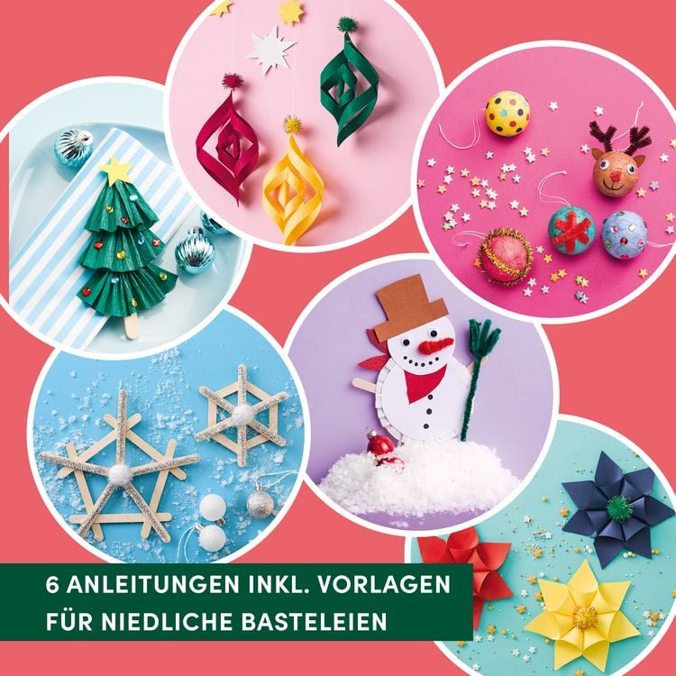 Produktbild: Bastelbox Weihnachten. Mit Anleitungen, Bastelmaterial und Mitmachbuch