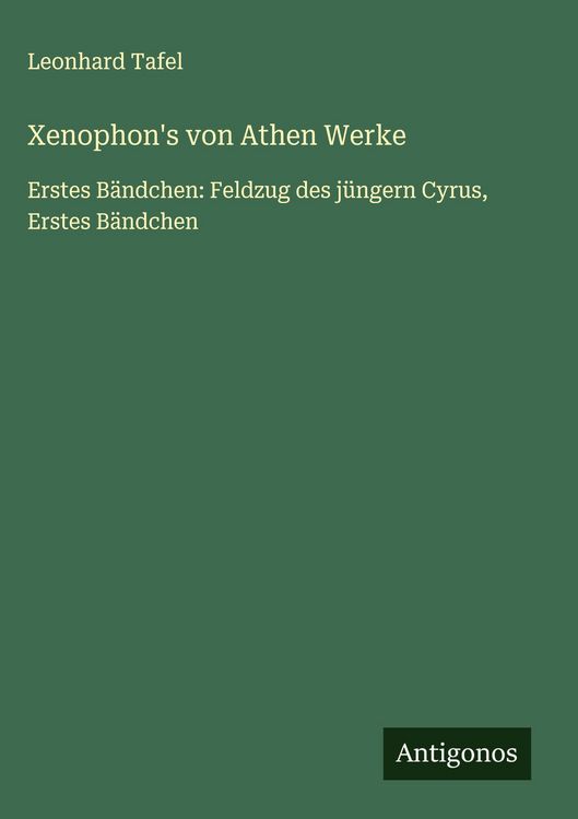 Produktbild: Xenophon's von Athen Werke