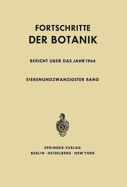 Produktbild: Fortschritte der Botanik
