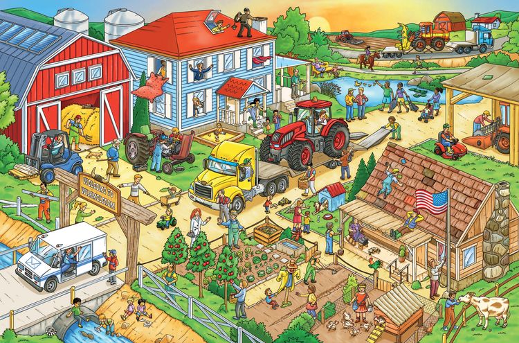Produktbild: My Big Wimmelbook&reg; - On the Farm - A Look-and-Find Book (Kids Tell the Story)