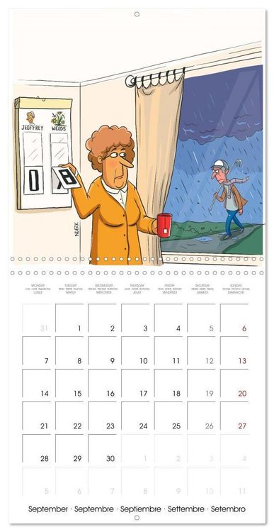 Produktbild: OK, Boomer - Cartoons (Wall Calendar 2026 12 &times; 12 Inch) CALVENDO 12 Month Wall Calendar