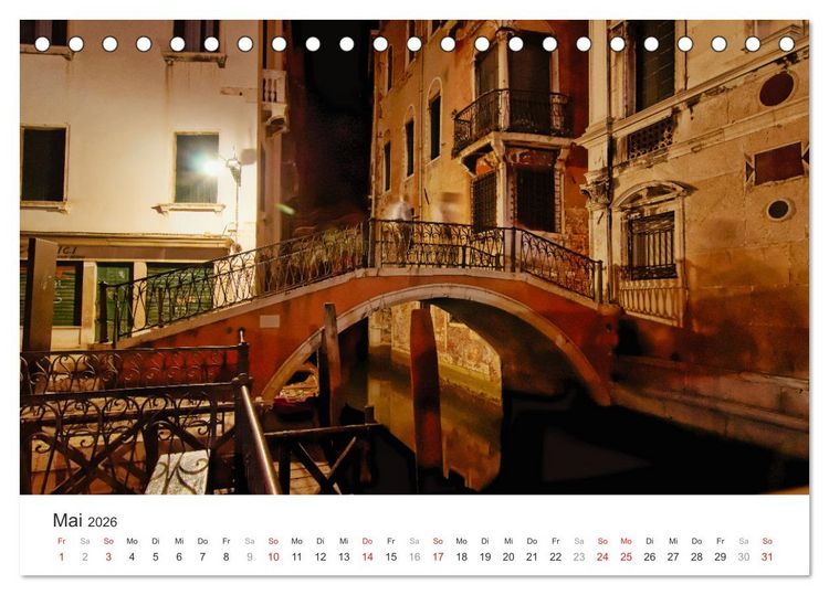 Produktbild: Das stille Venedig (Tischkalender 2026 DIN A5 quer), CALVENDO Monatskalender
