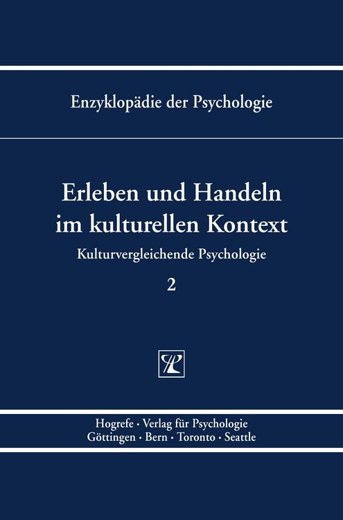 Produktbild: Erleben und Handeln im kulturellen Kontext
