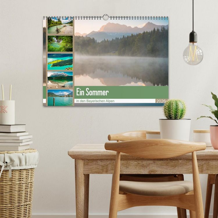 Produktbild: Ein Sommer in den Bayerischen Alpen (Wandkalender 2026 DIN A3 quer), CALVENDO Monatskalender