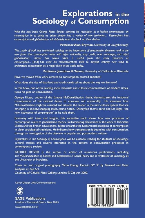 Produktbild: Explorations in the Sociology of Consumption