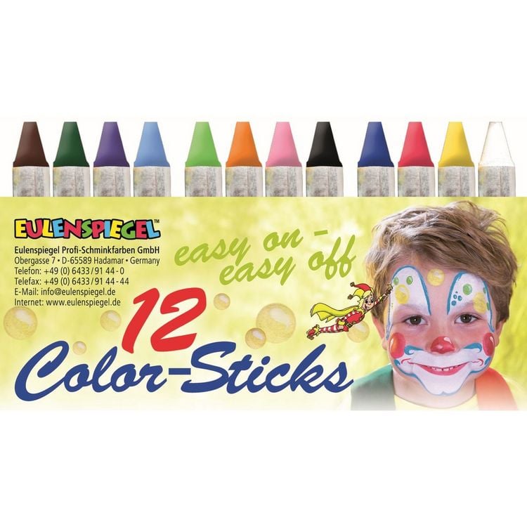 Produktbild: Eulenspiegel 626122 Color-Sticks - 12 St&uuml;ck