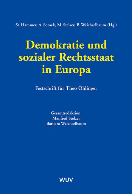 Produktbild: Demokratie und sozialer Rechtsstaat in Europa