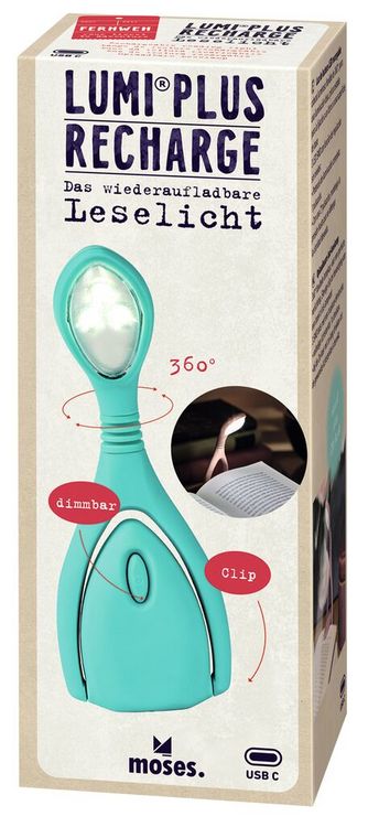 Produktbild: Fernweh Leselicht Lumi Plus Recharge T&uuml;rkis