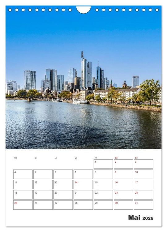 Produktbild: Frankfurt am Main - Impressionen aus der Finanzmetropole (Wandkalender 2026 DIN A4 hoch), CALVENDO Monatskalender