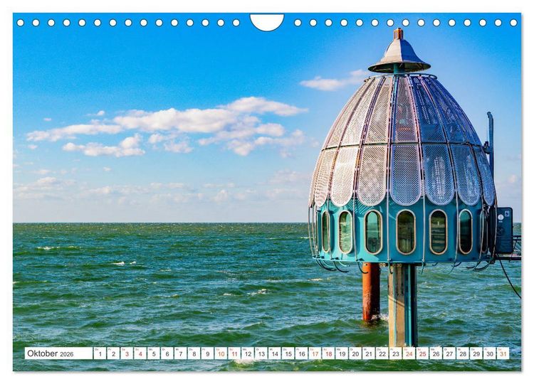Produktbild: Zingst Stadtansichten (Wandkalender 2026 DIN A4 quer), CALVENDO Monatskalender