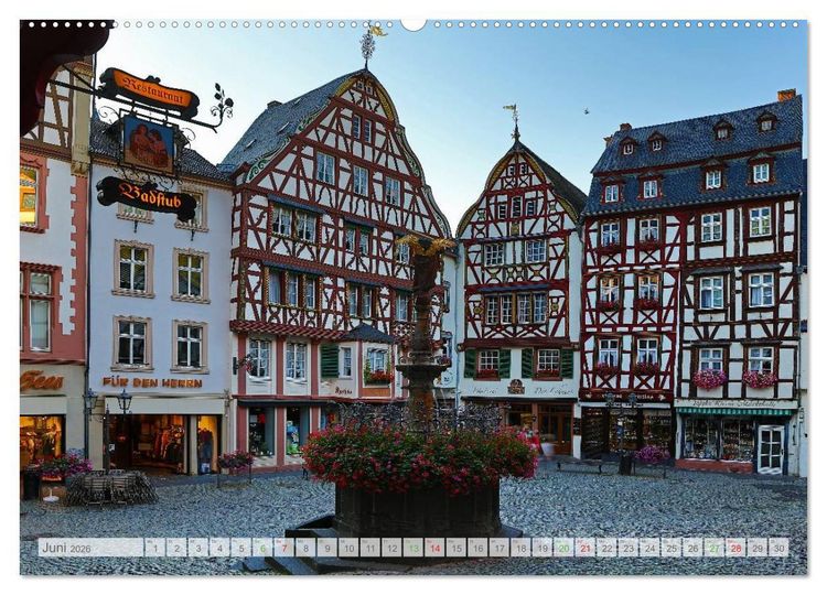 Produktbild: BERNKASTEL-KUES (Wandkalender 2026 DIN A2 quer), CALVENDO Monatskalender