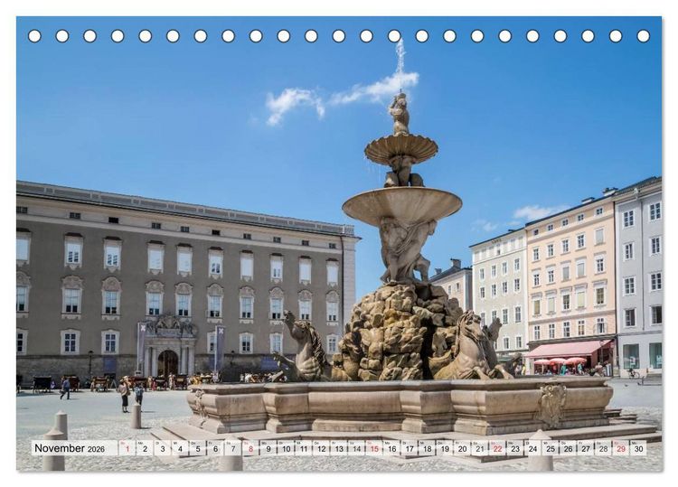 Produktbild: Charmantes Stadtherz SALZBURG (Tischkalender 2026 DIN A5 quer), CALVENDO Monatskalender