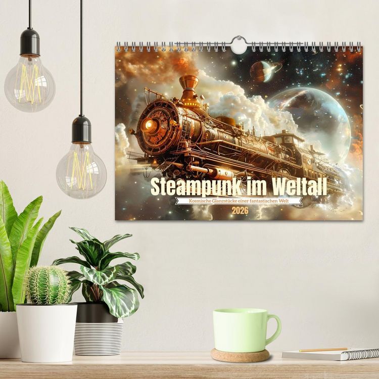 Produktbild: Steampunk im Weltall (Wandkalender 2026 DIN A4 quer), CALVENDO Monatskalender