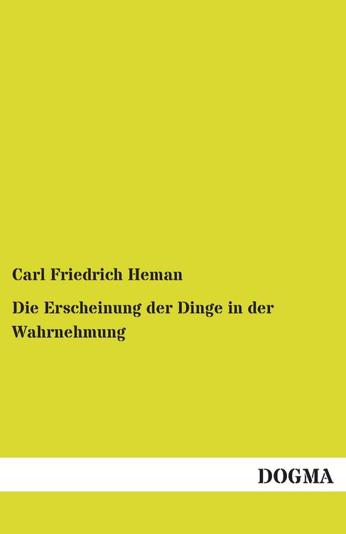 Produktbild: Die Erscheinung der Dinge in der Wahrnehmung