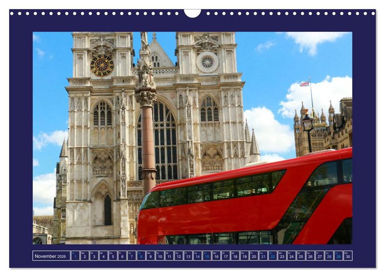 Produktbild: Details von London (Wandkalender 2026 DIN A3 quer), CALVENDO Monatskalender