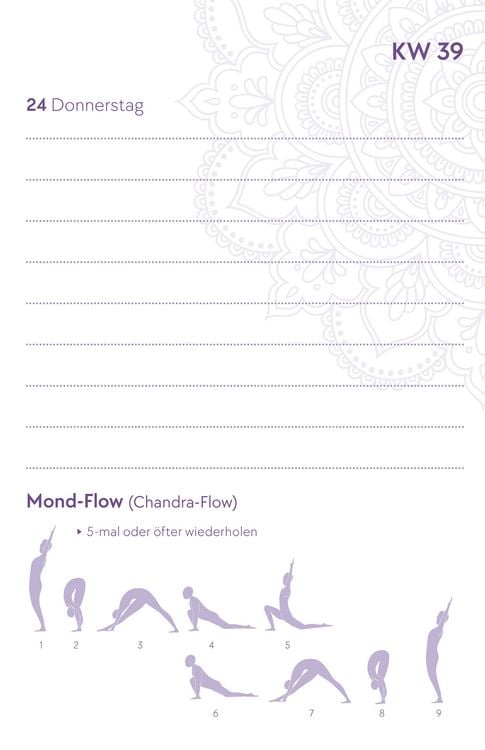 Produktbild: Yoga-Kalender 2026 - Taschenkalender mit Mantras, Meditationen, Affirmationen und Hintergrundgeschichten - im praktischen Format 10,0 x 15,5 cm, mit zahlreichen Illustrationen und Leseb&auml;ndchen