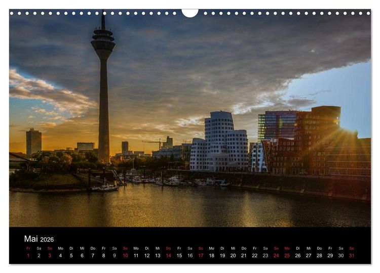 Produktbild: D&uuml;sseldorf - Impressionen (Wandkalender 2026 DIN A3 quer), CALVENDO Monatskalender