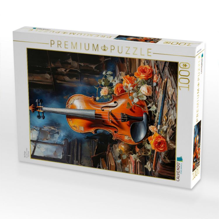Produktbild: CALVENDO Puzzle Die Geige | 1000 Teile Lege-Gr&ouml;&szlig;e 64x48cm Foto-Puzzle f&uuml;r gl&uuml;ckliche Stunden