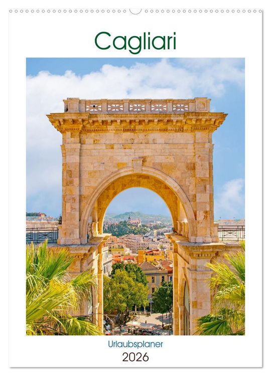 Produktbild: Cagliari - Urlaubsplaner (Wandkalender 2026 DIN A2 hoch), CALVENDO Monatskalender