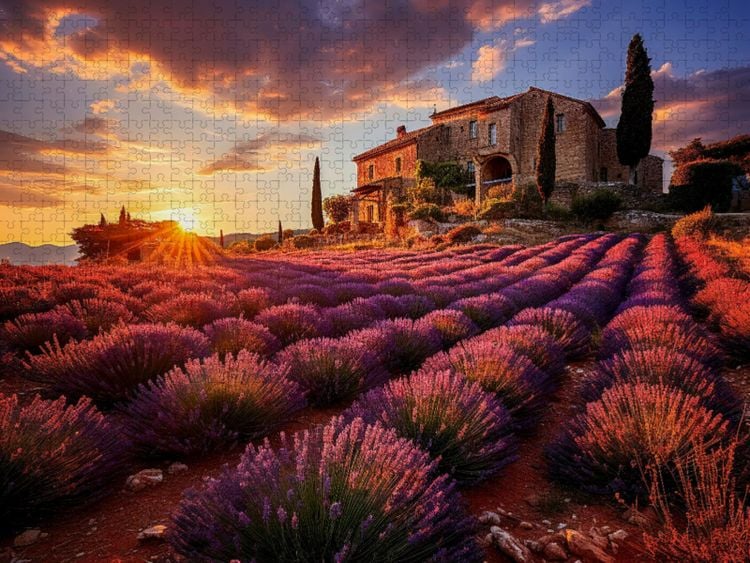 Produktbild: CALVENDO Puzzle Provence | 1000 Teile Lege-Gr&ouml;&szlig;e 64x48cm Foto-Puzzle f&uuml;r gl&uuml;ckliche Stunden