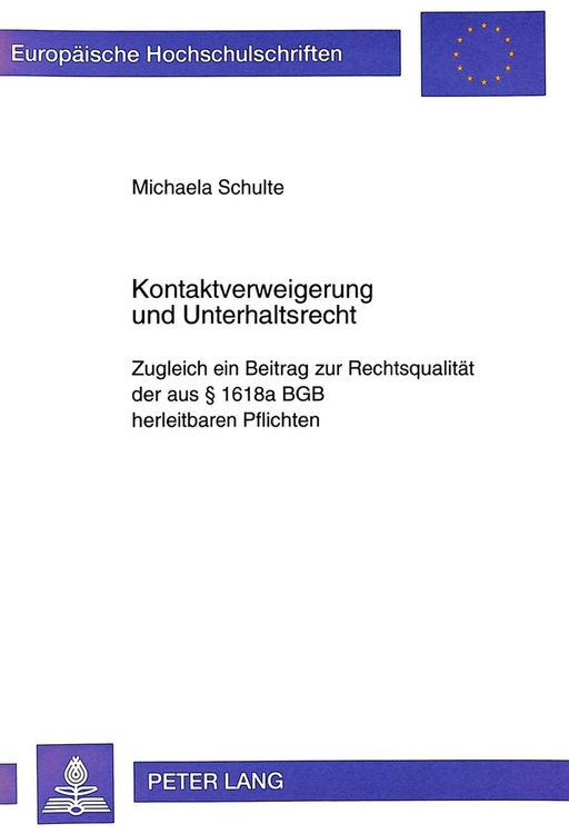 Produktbild: Kontaktverweigerung und Unterhaltsrecht