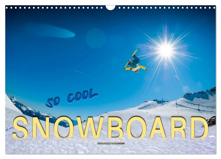 Produktbild: Snowboard - so cool (Wandkalender 2026 DIN A3 quer), CALVENDO Monatskalender