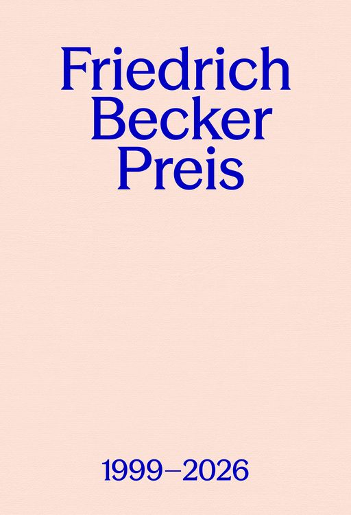 Produktbild: Friedrich Becker Preis 1999&ndash;2026