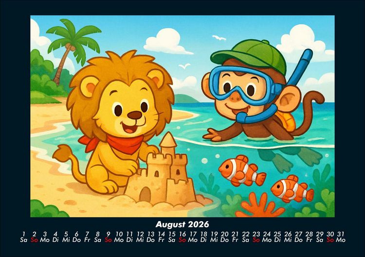 Produktbild: Buschi & Milo - Reise durch Japan 2026 Fotokalender DIN A4