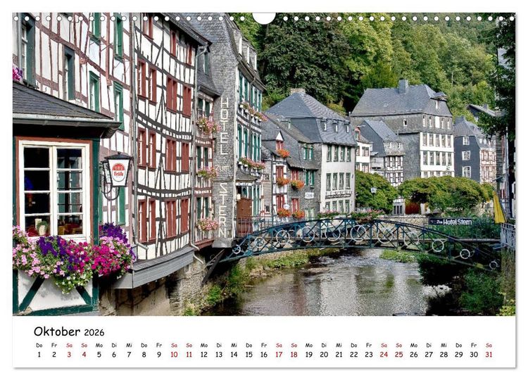 Produktbild: Die Eifel - Orte und Landschaften (Wandkalender 2026 DIN A3 quer), CALVENDO Monatskalender