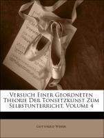 Produktbild: Weber, G: Versuch Einer Geordneten Theorie Der Tonsetzkunst