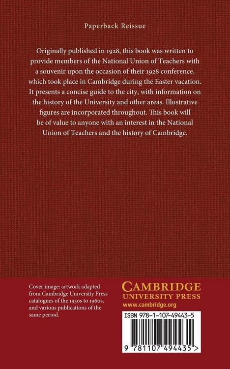 Produktbild: National Union of Teachers Conference Cambridge Souvenir