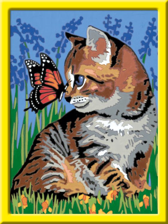 Produktbild: Ravensburger - Katze mit Schmetterling