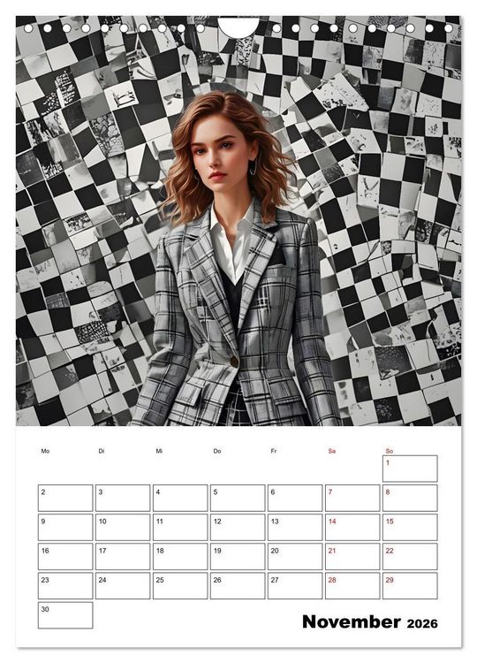 Produktbild: Schachspiel der Mode (Wandkalender 2026 DIN A4 hoch), CALVENDO Monatskalender