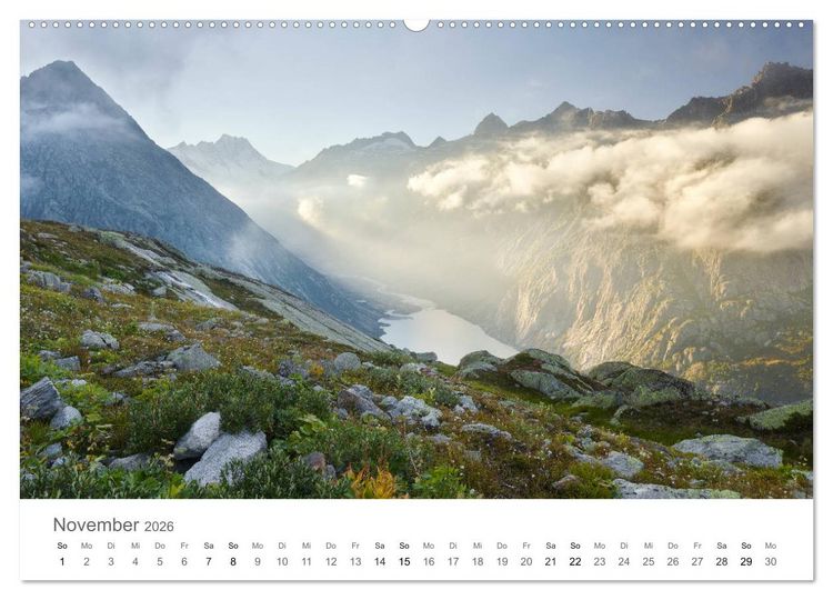 Produktbild: Die Sch&ouml;nheit der Alpen (hochwertiger Premium Wandkalender 2026 DIN A2 quer), Kunstdruck in Hochglanz