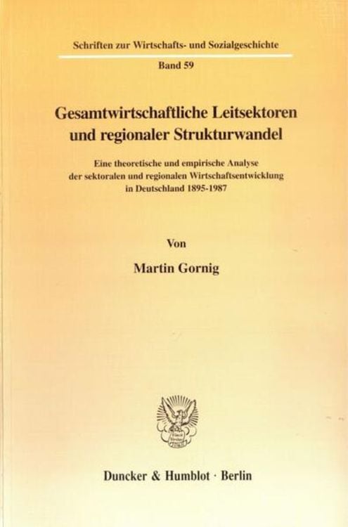 Produktbild: Gesamtwirtschaftliche Leitsektoren und regionaler Strukturwandel.