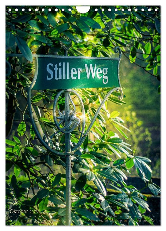 Produktbild: Die stillen Momente im Ohlsdorfer Friedhof (Wandkalender 2026 DIN A4 hoch), CALVENDO Monatskalender