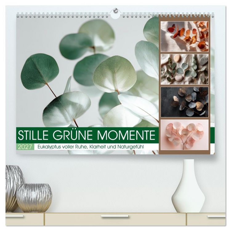 Produktbild: Stille Gr&uuml;ne Momente (hochwertiger Premium Wandkalender 2027 DIN A2 quer), Kunstdruck in Hochglanz