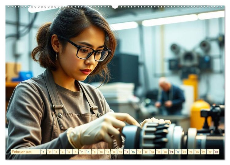 Produktbild: Powerfrauen - Frauen in anspruchsvollen Berufen (Wandkalender 2026 DIN A2 quer), CALVENDO Monatskalender
