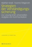 Produktbild: Strategien der Verst&auml;ndigungssicherung