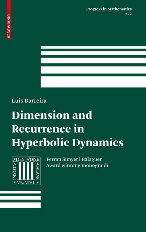 Produktbild: Dimension and Recurrence in Hyperbolic Dynamics